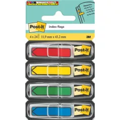 Post-it jelölőnyíl 684-ARR3 4x24 lap, 11,9x43,2 mm, nyíl