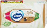   ZEWA Papír zsebkendő box Softis Natural Soft, 4 rétegű, 80 db/dob