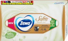 ZEWA Papír zsebkendő box Softis Natural Soft, 4 rétegű, 80 db/dob