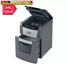   REXEL, Optimum AutoFeed+ 90X AUTOMATA Iratmegsemmisítő, konfetti, 90 lap, 
