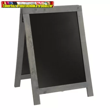 Megállító Kréta tábla 55x85 cm Securit Duplo Vintage szürke