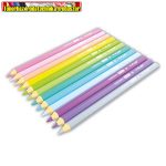   Rainbow Pastel 12 db-os  színes ceruza készlet hegyezővel Y-Plus+ (háromszögletű)