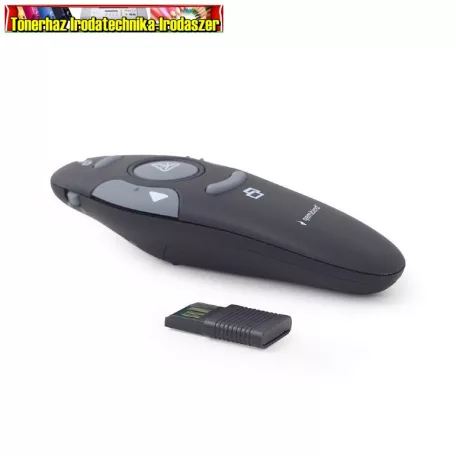 Gembird WP-L-01 Wireless Presenter Red Laser Black (lézer mutató, pointer)