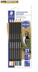   STAEDTLER Lumocolor 108 Színes ceruza készlet (6db/készlet) henger alakú, mindenre író, vízálló (glasochrom), 