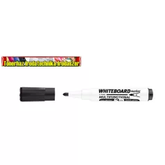   Ico MARKERASER Táblamarker 1-3mm, mágneses, táblatörlővel fekete, kúpos heggyel (whiteboard marker)