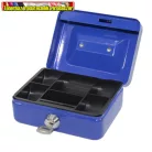 Pénzkazetta fém 125x55x95 mm kicsi Bluering® kék