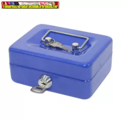 Pénzkazetta fém 125x55x95 mm kicsi Bluering® kék