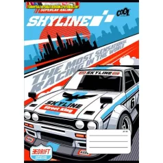   Füzet, tűzött, A5, kockás, 32 lap, COOL BY VICTORIA Race cars, 27-32