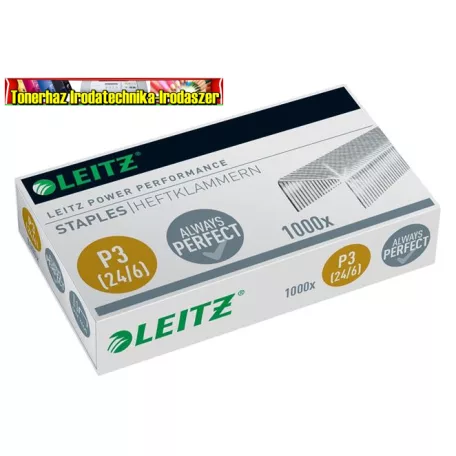 LEITZ P3  Tűzőkapocs, 24/6,  5570-00-00 (100 db/doboz)
