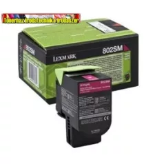   - Kiárusítás - Lexmark 802SM (80C2SM0) eredeti toner, magenta 2k