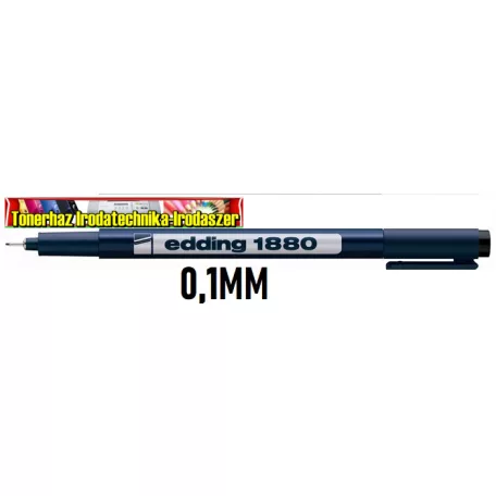 Tusfilc, 0,1 mm, EDDING 1880, fekete