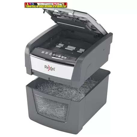 REXEL Optimum AutoFeed 45X Iratmegsemmisítő, konfetti, 45 lap, 