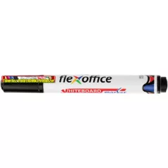 FLEXOFFICE WB03 Táblamarker, 2,5 mm ,kúpos,  fekete
