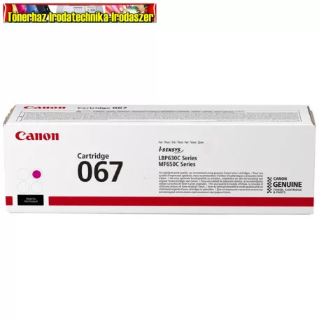 CANON CRG067 EREDETI TONER MAGENTA 1.250 OLDAL KAPACITÁS (CRG-067)