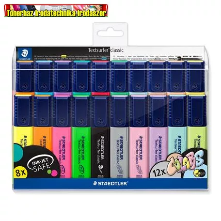 STAEDTLER Textsurfer Classic 364 WP20 Szövegkiemelő készlet, 1-5 mm,  20 különböző szín