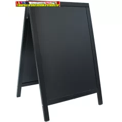   Megállító Kréta tábla 55x85 cm Securit Duplo lakkozott fekete