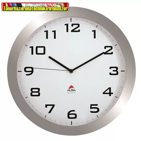 Falióra, 38 cm, ALBA Horissimo, ezüst