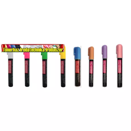 Krétamarker 3-6 mm, kerek-vágott heggyel (forgatható heggyel)