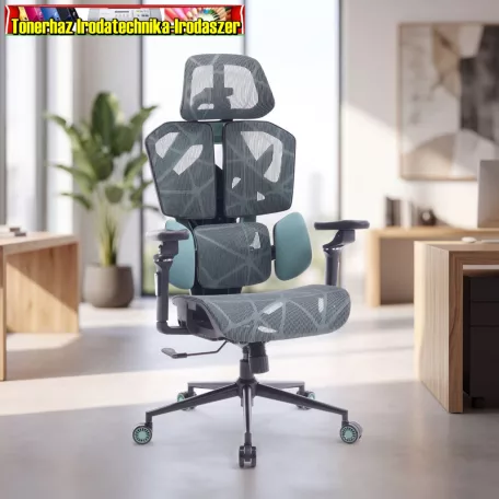 TitanMesh Pro Irodai forgószék oldalpárnával - menta - 119 x 72 x 73 cm BMD1123GR 