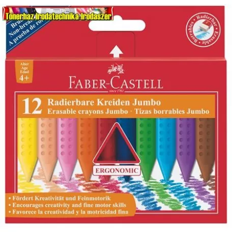 Faber-Castell Grip JUMBO zsírkréta 12-es 122540