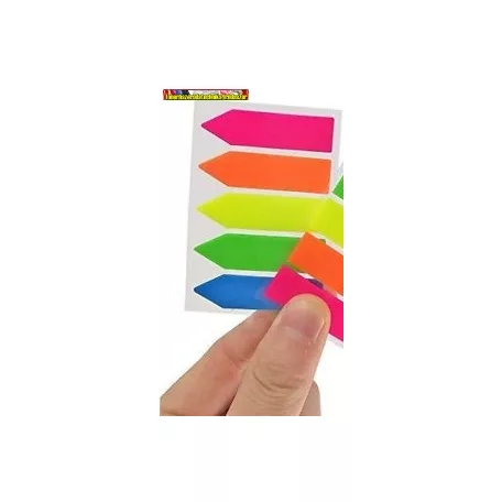 Oldaljelölőcímke müanyag OFFICIAL  12x45mm, 5x25 lap NYILAK (oldaljelolö nyíl) (122949PP)