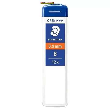 Grafitbél (ironbél), B, 0,9 mm, STAEDTLER 12szál/tub