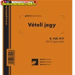 Vételi jegy 50x2 lapos tömb 140x140 mm  B.VALL.9/V