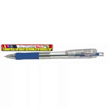 ZEBRA Tapli Clip ECO Golyóstoll, 0,21 mm, nyomógombos,  kék