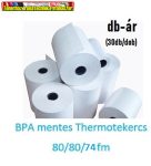   80mmx75fmx12mm hőpapír - BPA mentes-  (thermo szalag) 30db/dob  (80/80;80x80)