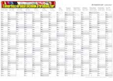 Éves tervező, törölhető, angol nyelvű, 84x60 cm, STAEDTLER Lumocolor® 641 YP, 2026