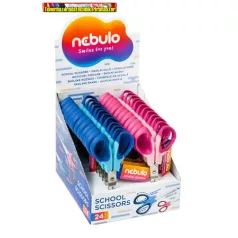  NEBULO Olló, iskolai, 14 cm, választható színben