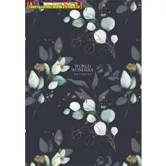   Füzet, A/4, vonalas, 80 lap, keményfedeles, SHKOLYARYK "World Wonders", vegyes