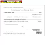   Munkaköri / szakmai orvosi alkalmassági vélemény szabadlap A/5 fekvő A.3510-220/UJ