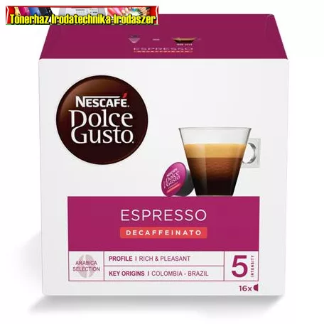 NESCAFÉ DOLCE GUSTO Espresso, koffeinmentes kávékapszula, 16x6 g, (KOFFEIN MENTES)