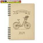   Határidőnapló Period ECO A/5 heti spirálos Bicycle 2024 (A5) (agenda)