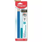Írástanuló grafitceruza, HB, háromszögletű, szilikon vég, MAPED Kidy Learn Concentration 2 db-os csomag