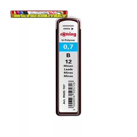 ROTRING 0,7mm B grafithegy 12 szál/tubus