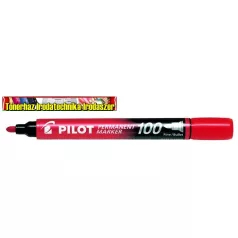   PILOT Permanent Marker 100 alkoholos filc vastag gömb hegyű (kúpos) piros