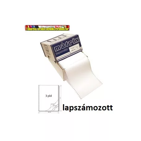 Leporelló 3-24  A/4 12" 3 pld. 600ív Bluering -Lapszámozott- 240/3