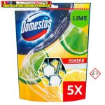   DOMESTOS Power5 Maxi Pack WC frissítő blokk Lime ( 5x55gr ) (wc illatosító)