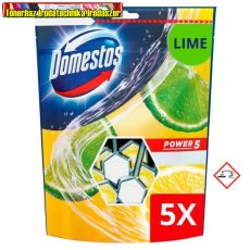 DOMESTOS Power5 Maxi Pack WC frissítő blokk Lime ( 5x55gr ) (wc illatosító)