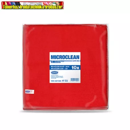 Microszálas kendő MicroClean BonusPro piros B326 32cmX32cm (HoReCa-HACCP)