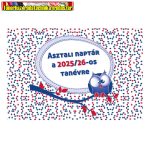   Asztali diák naptár 165mmx240mm, fehér lapokkal 2025/2026 tanévre Realsystem