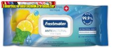 FRESHMAKER ANTIBACTERIAL NEDVES TÖRLŐKENDŐ CITROM-MENTA ILLAT -120 LAP/CS