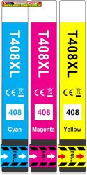 EPSON 408XL UTÁNGYÁRTOTT  COLOR TINTAPATRONOK C,M,Y  (T09K2,T09K3,T09K4)