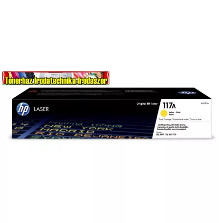 HP W2072A 117A eredeti Lézertoner  YELLOW, 0,7k