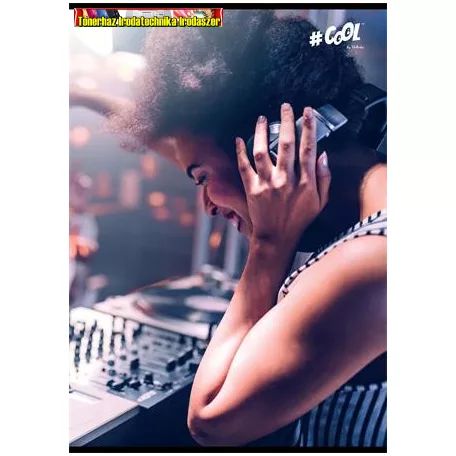 Füzet, tűzött, A5, kockás, 96 lap, COOL BY VICTORIA, - DJ-  (27-32)
