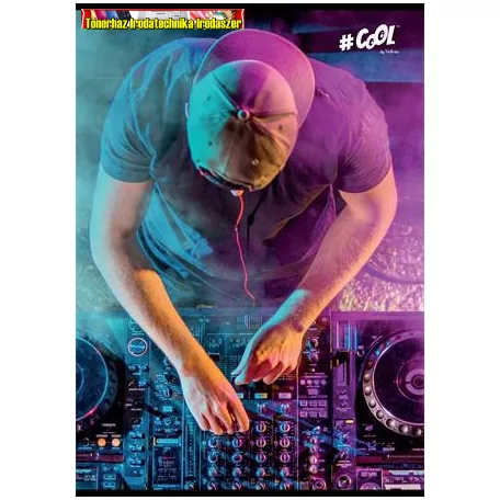 Füzet, tűzött, A5, kockás, 96 lap, COOL BY VICTORIA, - DJ-  (27-32)