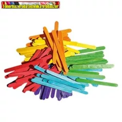   Kreatív Junior fa pálcika, vegyes, 114 mm, 100 db/csomag (spatula) (137243)