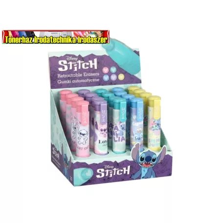 Stitch nyomógombos radírstift  